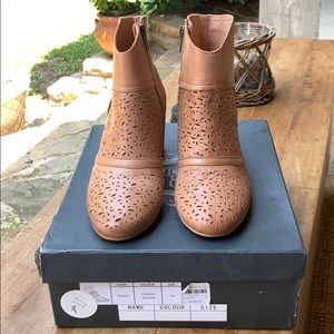 Anthro Pearsy Perforated Bootie by Silent D